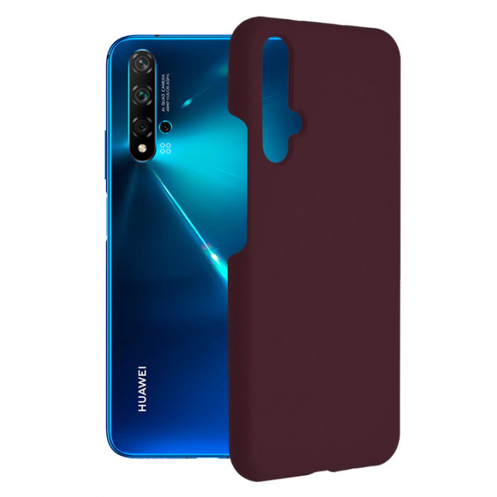 Husa Techsuit Soft Edge Silicon Huawei Nova 5T / Honor 20 - Plum Violet