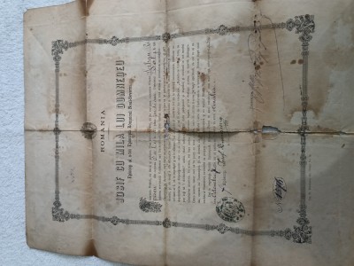 document bisericesc vechi ,romanesc foto