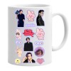Cana alba personalizata bts jungkook kookie kpop, INOVATIX&reg;. 330ml, Oem