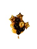 Set baloane aranjament auriu negru