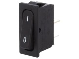 &Icirc;ntrerupător Basculant OFF-ON 20A 250VAC Negru IP40