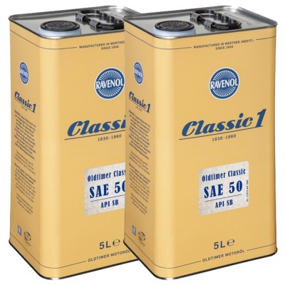 Pachet 10 litri ulei Ravenol Oldtimer Classic SAE50 API SB foto