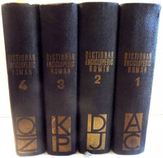 DICTIONAR ENCICLOPEDIC ROMAN de ACAD. ATHANASE JOJA, VOL I-IV , 1962 foto