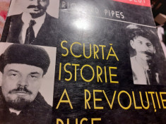 SCURTA ISTORIE A REVOLUTIEI RUSE - RICHARD PIPES, HUMANITAS, 1998,383 PAG foto