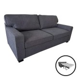 Cumpara ieftin Canapea extensibila 2 locuri Polaris, Pako World, Gri inchis, 181x91x83 cm