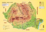 Plansa: Romania. Harta fizica - Erc Press