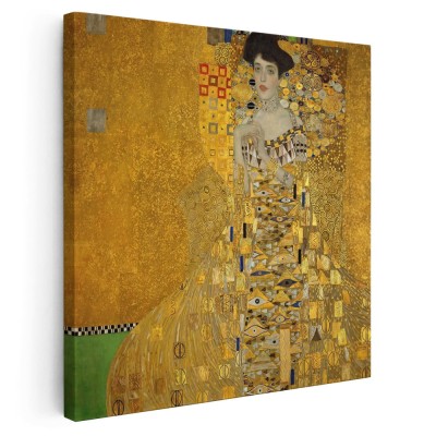 Tablou pictura Portretul Adelei Bloch-Bauer Gustav Klimt 2005 Tablou canvas pe panza CU RAMA 80x80 cm foto