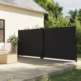 VidaXL Copertină laterală retractabilă, negru, 160x1000 cm
