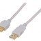 Cablu USB 2.0 A-A 5m Gri Conectori Aurii