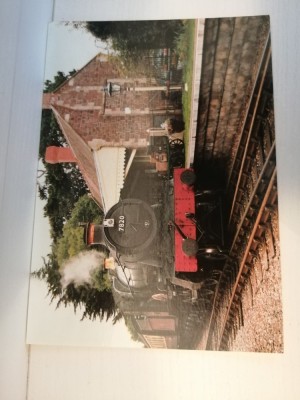 bnk cp Trenul Dinmore Manor 7820 in gara Dunster - necirculata foto