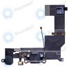 Conector de &icirc;ncărcare flex negru pentru iPhone SE
