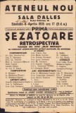 A1085 Afiș Sala Dalles, 1935, Ateneul Nou, spectacol Prima șezătoare
