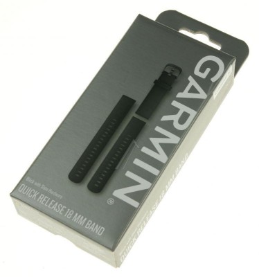 GARMIN ERSATZARMBAND 18MM SILIKON SCHWARZ/SCHIEFERGRAU 010-12932-01 GARMIN foto