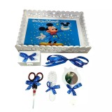 Cumpara ieftin Tavita pentru Mot cu 6 Piese - Mickey Magicianul- TPM59 Alb cu Albastru