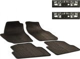 Set Covorase Auto Cauciuc Umbrella Pentru Skoda Fabia Ii (2007-2014) + Suport Numar Inmatriculare Mega Drive Simplu Set 2 Buc