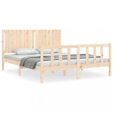 Cumpara ieftin Cadru de pat fara saltea, 160x200 cm, lemn masiv pin