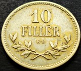 Cumpara ieftin Moneda istorica 10 FILLER - AUSTRO-UNGARIA, anul 1915 * cod 2628