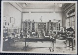 Carte Postala, Bucuresti, Scoala Centrala de Fete, Sala de fizica, perioada interbelica