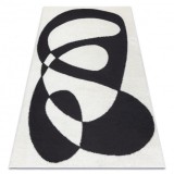 Modern covor MODE 8531 abstractizare crem / negru, 120x170 cm