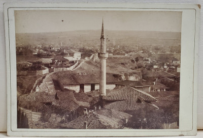 Geamia din Ruse,Rusciuk, Fotografie format cabinet, Sfarsit Secol 19 foto