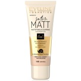 Fond de ten Satin Matt Mattifying &amp; Covering 103 Natural, 30ml, Eveline Cosmetics