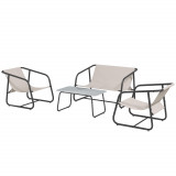 Cumpara ieftin Outsunny Set de Mobilier de Gradina, Set de Conversatie Sofa