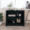 vidaXL Bibliotecă, negru, 80x35x68 cm, lemn masiv de pin