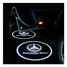 Set lampi portiera logo Mercedes CLA E Class CLS