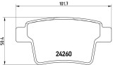 BREMBO P 24 063 PRIME LINE set placute frana,frana disc