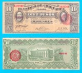 Bancnotă Mexic (Chihuahua) (pick S535) 10 Pesos 1915 aUNC- serie: 1422761