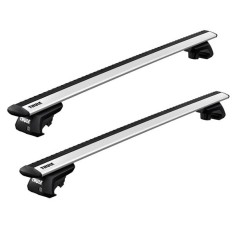 Bare transversale Thule Evo Raised Silver pentru Volvo XC90 2006-2014
