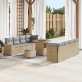 Cumpara ieftin Set de canapele pentru grădină Manual 11 pcs bej și gri deschis
