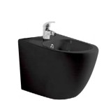 Cumpara ieftin Vas Bideu Suspendat din Ceramica, Negru Satinat, Model LX-1016MB, Dimensiuni 525 x 365 x 320 mm