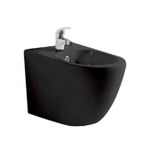 Vas Bideu Suspendat din Ceramica, Negru Satinat, Model LX-1016MB, Dimensiuni 525 x 365 x 320 mm