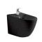 Vas Bideu Suspendat din Ceramica, Negru Satinat, Model LX-1016MB, Dimensiuni 525 x 365 x 320 mm