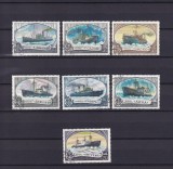 Serie Completă 7 Timbre URSS 1977 - Istoria Spărgătoarelor de Gheață și Navelor Polare - Ștampilate -A99