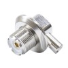 Montura PNI SO-239 mama pentru cablu RG58, Mufa conector antena statie radio CB otel inoxidabil