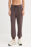 EA7 Emporio Armani pantaloni de trening culoarea roz, uni, AF12643.7W000193
