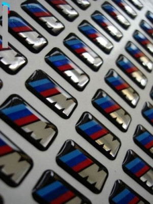 Sticker/logo BMW ///M siliconata 3D 4 Bucati foto