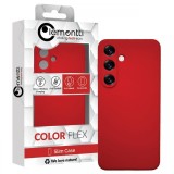 Lemontti Husa Silicon Silky Samsung Galaxy S25 Rosu