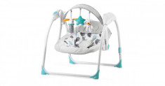 Ricokids Musical Electric Swing cu cronometru - Scrisoare #turkiz-white foto