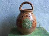 Arta si Traditie - Oala / Vas cu toarta model deosebit realizat la Obarsa judetul Hunedoara in a doua jumatate a secolului XX !