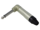 Conector AMPHENOL Jack 6,3mm Mono 2 Piste Unghiat QM2R pe Cablu