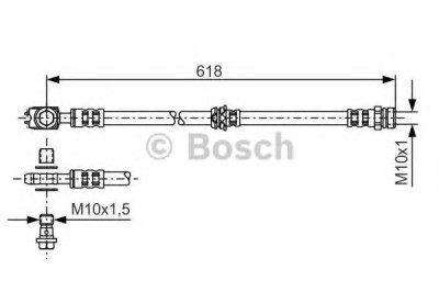 Conducta / cablu frana VW PASSAT (3C2) (2005 - 2010) BOSCH 1 987 481 173 foto