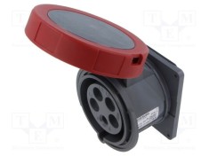 Conector alimentare AC trifazat IP67 AMPHENOL 5 pini 415V soclu mamă