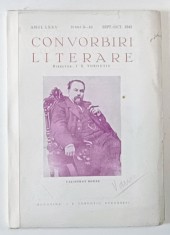 CONVORBIRI LITERARE - ANUL LXXV, NR. 9 - 10 , SEPT. - OCT. 1942 * COTOR REFACUT foto