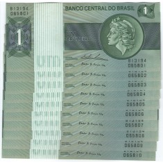 Brazilia 1980 - 1 cruzeiro, necirculata (10 bucati)