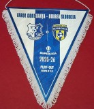 Fanion de protocol-oficial - meci fotbal FARUL CONSTANTA - UNIREA`04 SLOBOZIA(Play-out 2025-2026 - etapa 3-a)