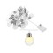 Ghirlanda luminoasa cu 20 de becuri LED, alb cald