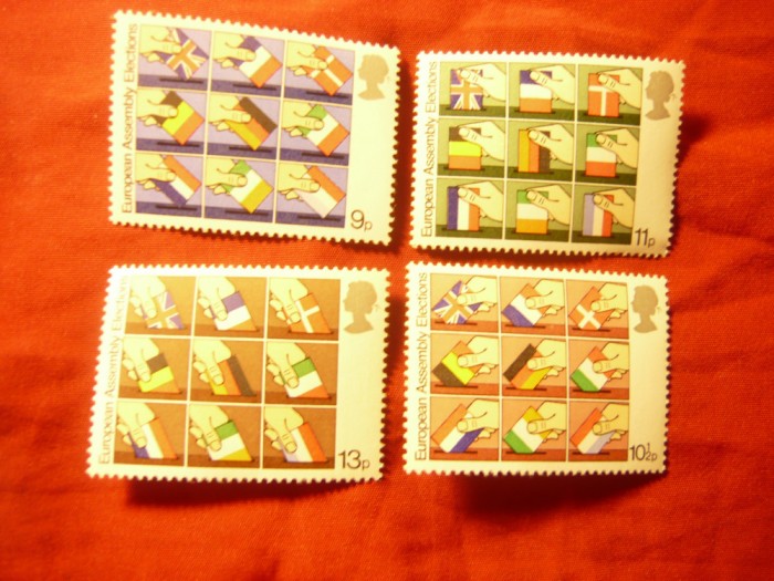 Serie Marea Britanie 1979 - Alegeri Parlamentare Europene , 4 valori